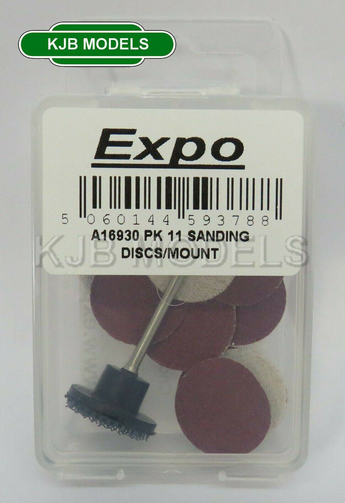 Expo A16930 Flexible Mount/Sanding Disc's x 11 New Box 